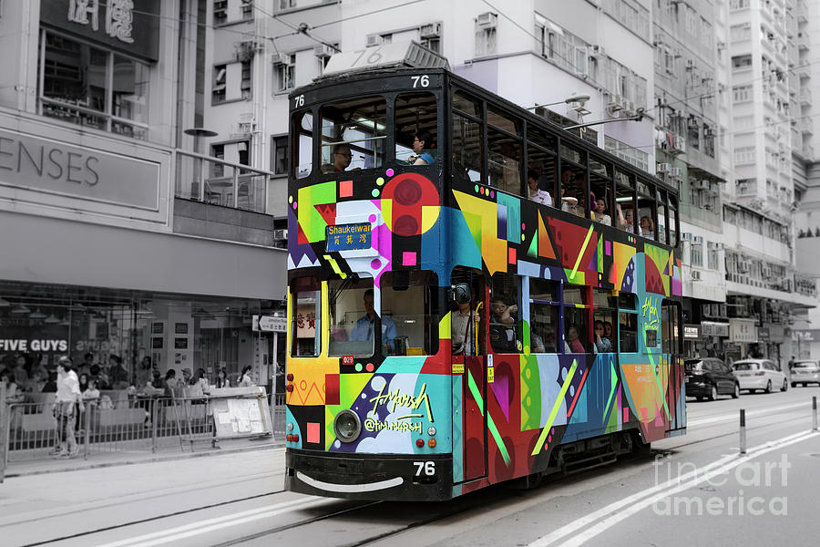 Hong Kong Photograph - Hong Kong Tram  #1 by Tony Camacho