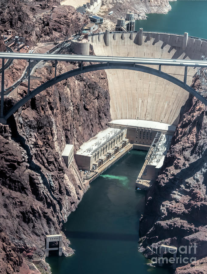 Hoover Dam Aerial View #1 Photograph by David Oppenheimer