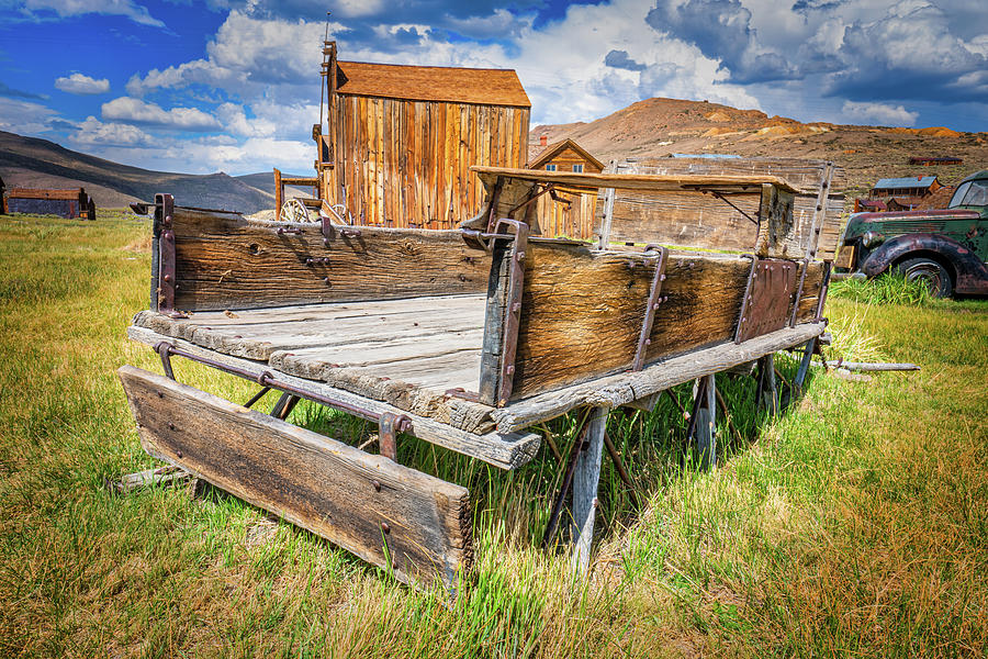Horse Drawn Sled in the Ghost Town of Bodie #1 Photograph by Ron Long Ltd Photography