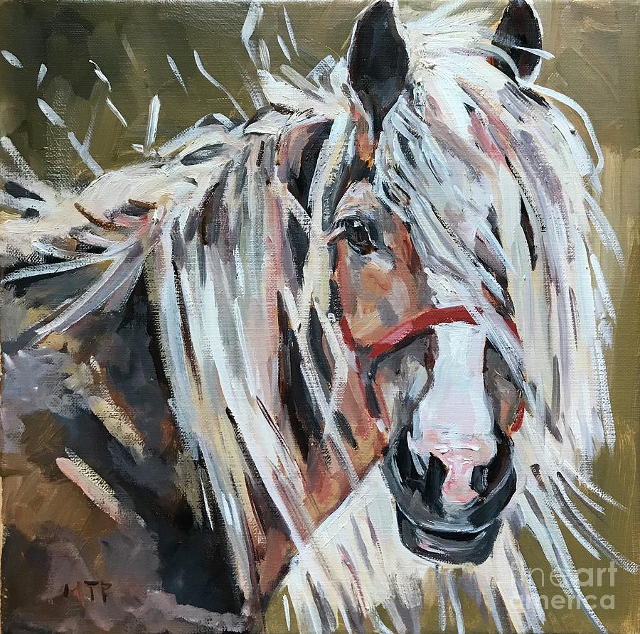 Horse Head  #1 Painting by Maria Reichert