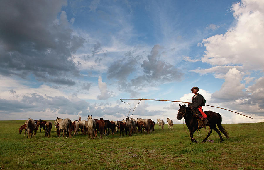 Horse man #1 Photograph by Bat-Erdene Baasansuren