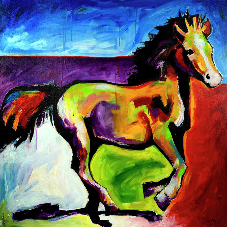 Horse of a Different Color #1 Painting by Steve Willgren
