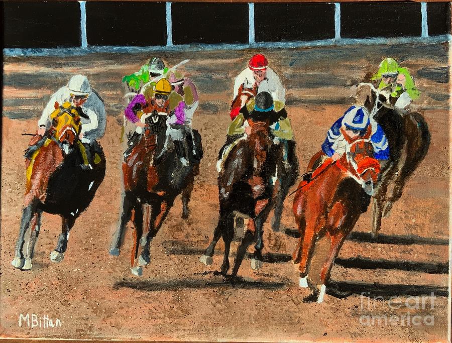Horse racing #1 Photograph by Marc Bittan
