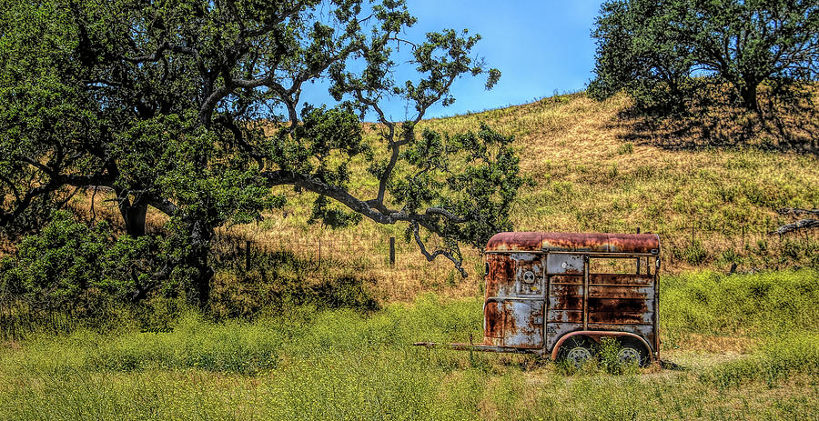 Horse Trailer Santa Ynez Valley Horse Country Full #1 Photograph by Floyd Snyder