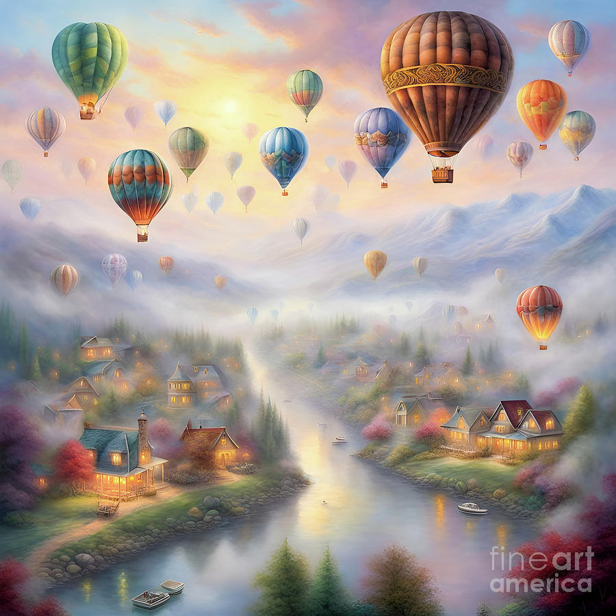 Landscape Photograph - Hot-air Balloons #1 by Glenn Franco Simmons