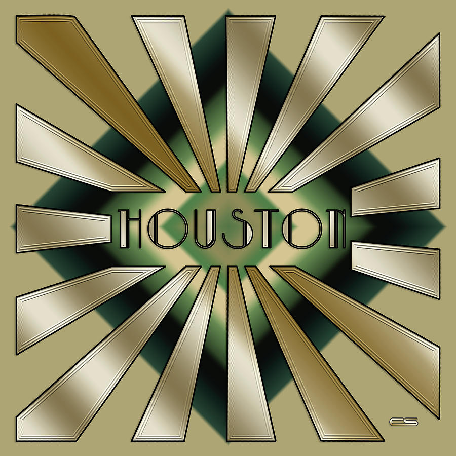 Houston Rays #1 Digital Art by Chuck Staley