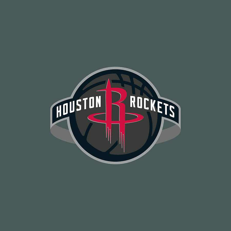 Houston Rockets Basketball Team Logo Digital Art By Jones Dvm Nathaniel 