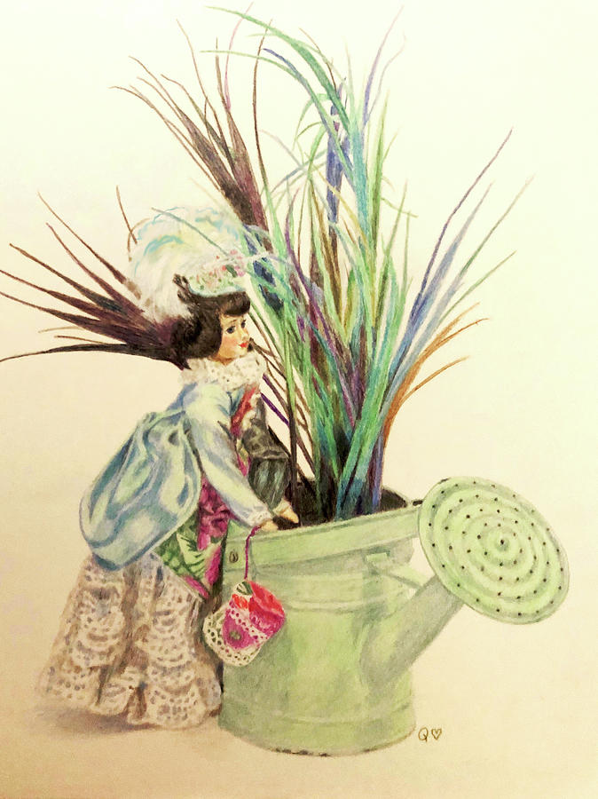 How Does Your Garden Grow? #1 Drawing by Quwatha Valentine