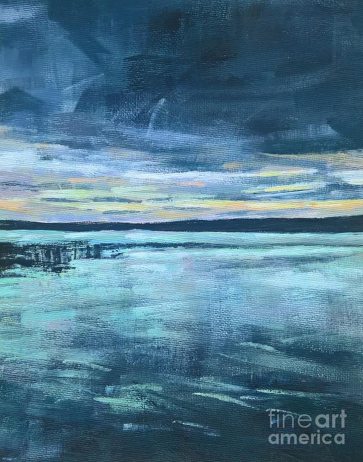 Hubbard Lake #2 Painting by Lisa Dionne