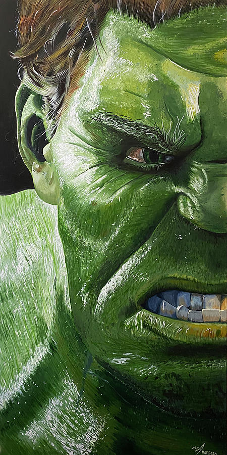 Black Panther Movie Painting - Hulk by Michael McKenzie