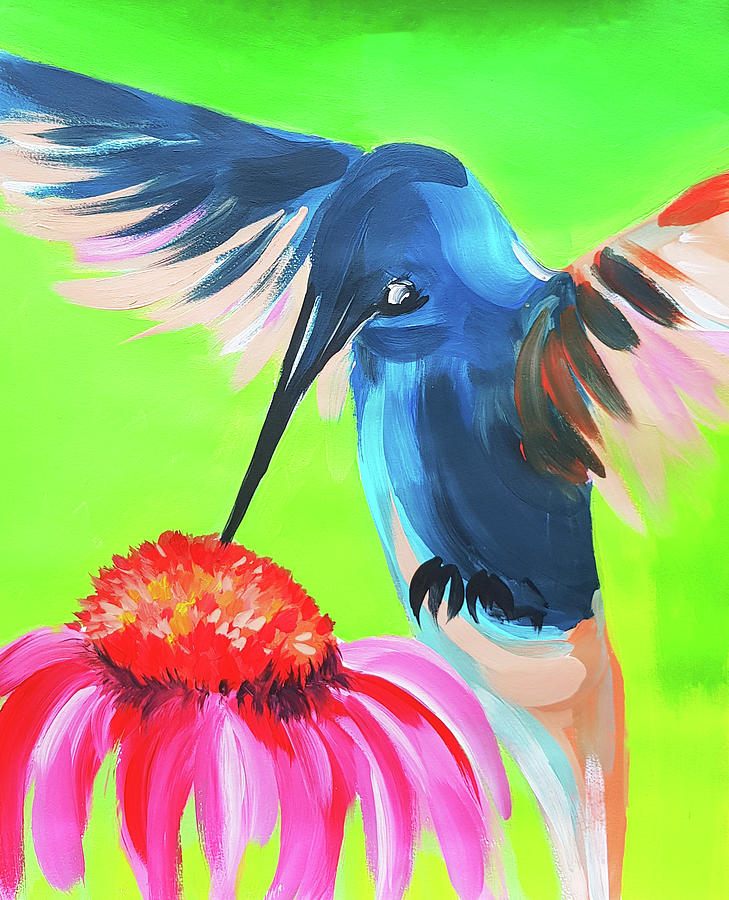 Hummingbird II Painting by Nicole Tang