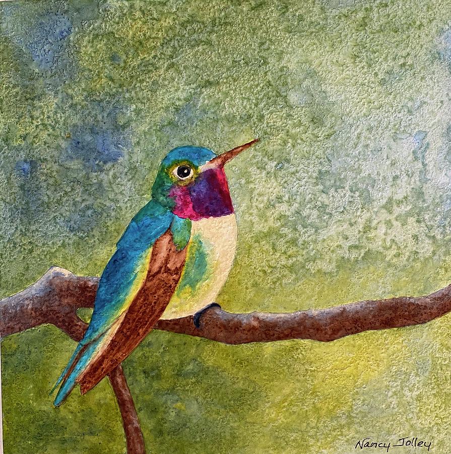 Hummingbird #1 Painting by Nancy Jolley