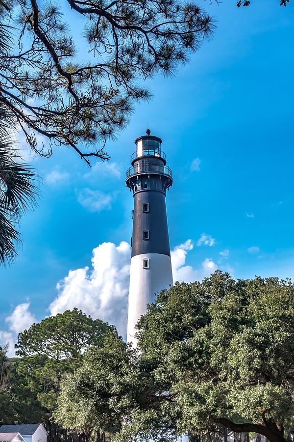 Hunting Island State Park lighthouse #1 Photograph by Alex Grichenko