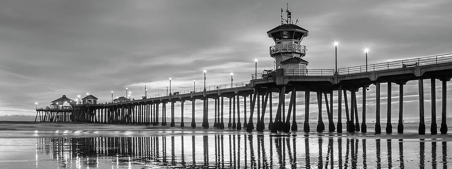 Architecture Photograph - Huntington Beach Pier #1 by Radek Hofman