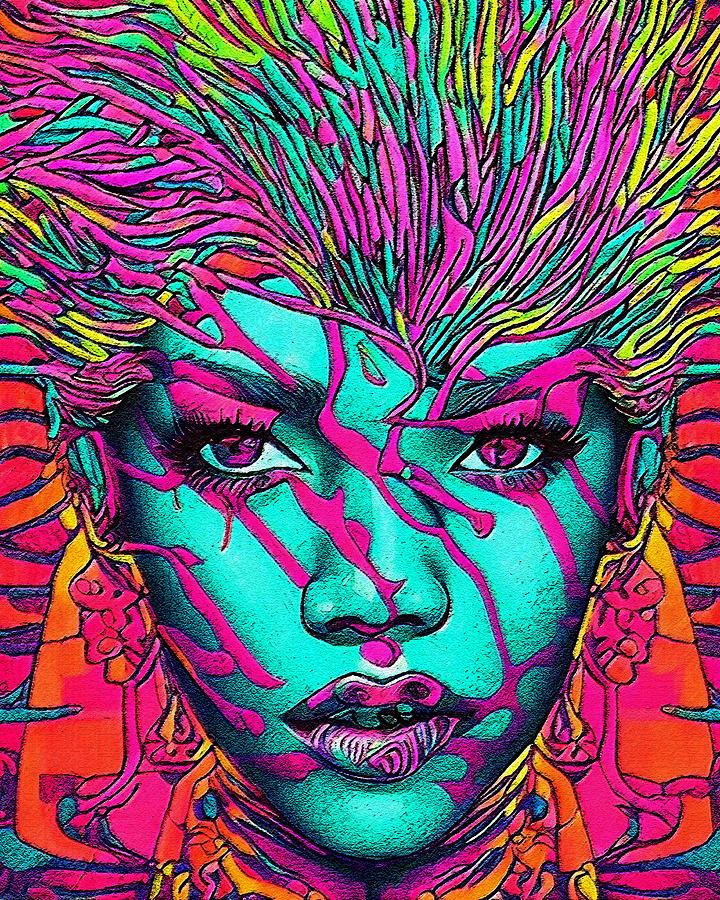 Hypnotic Illustration Of Rihanna Digital Art by Edgar Dorice - Fine Art ...
