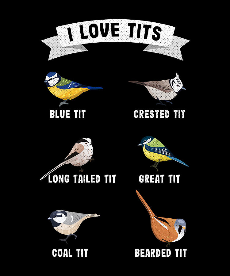 I Like Tits Funny Bird Watching T Digital Art By Philip Anders Fine Art America