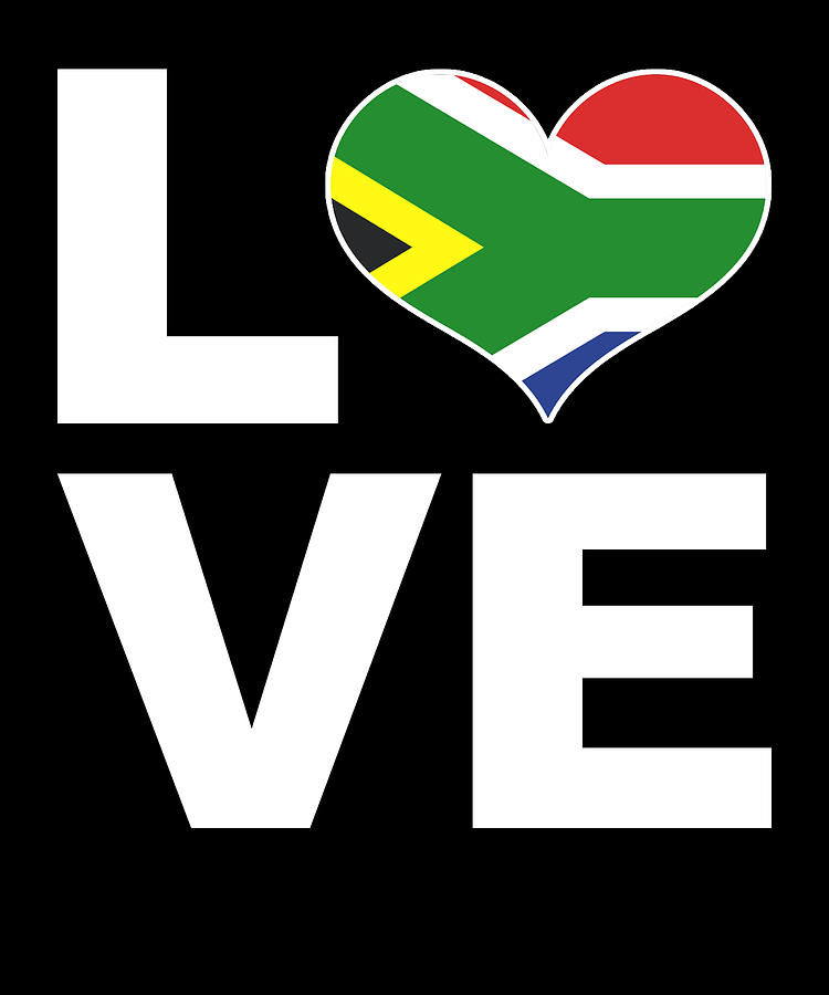 I Love South Africa Heart Flag South Africa Digital Art By Manuel Schmucker Fine Art America 9891