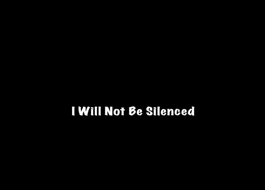 I Will Not Be Silenced face mask Photograph by Mark Stout