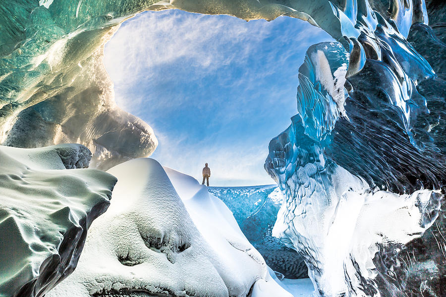 Ice Cave - Breidamerkurjokull - South East Iceland #1 Photograph by Golfer2015