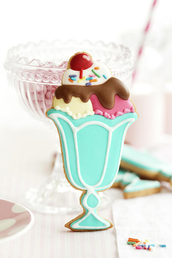 Cookie Photograph - Ice cream sundae cookies #1 by Ruth Black