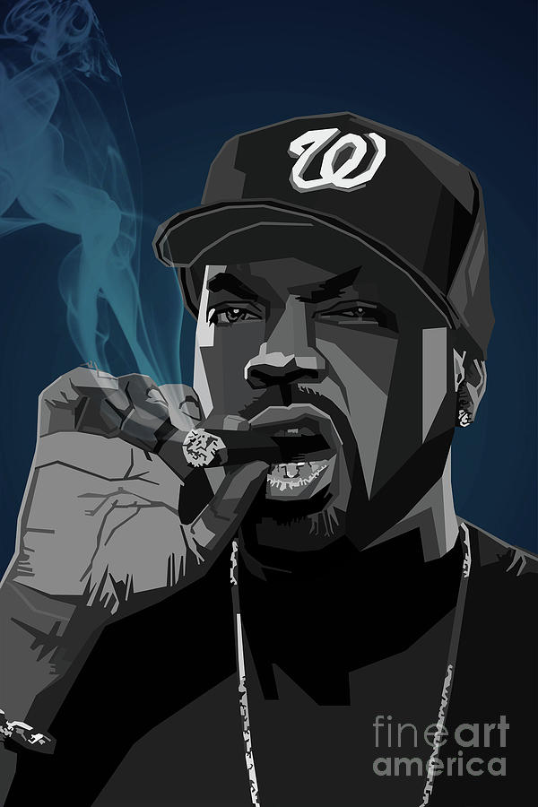 Ice Cube Digital Art by Pdart