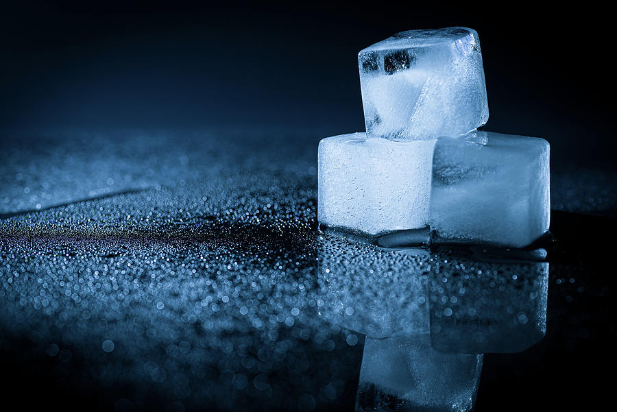 Ice cubes #1 Photograph by Tom Van den Bossche