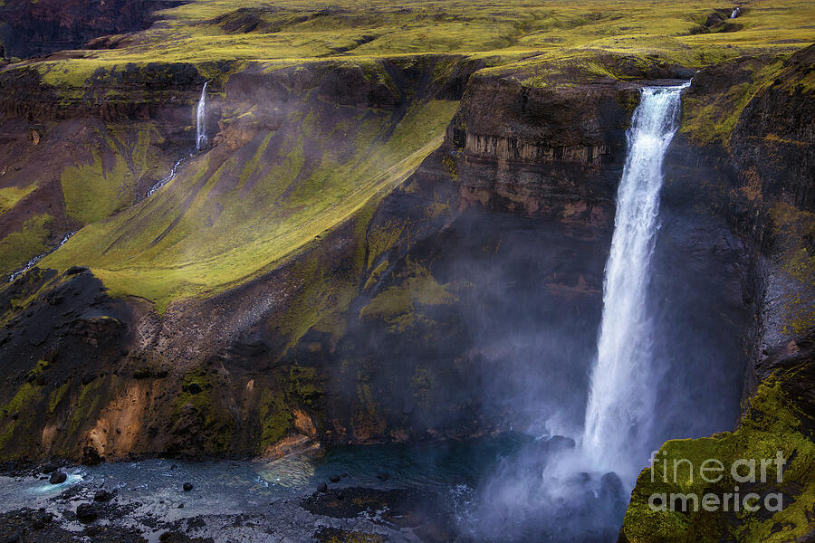Iceland Waterfalls #1 Photograph by Doug Sturgess