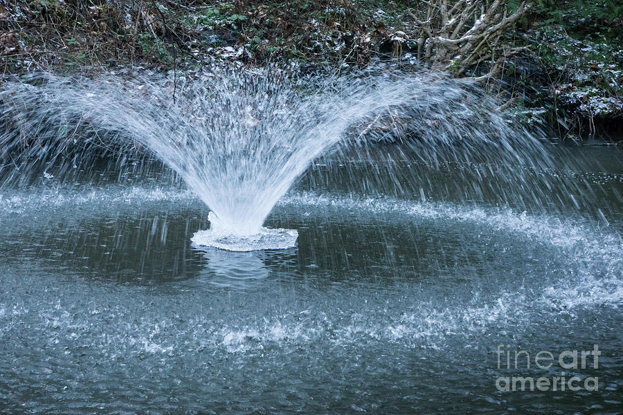 Icy Fountain 3 #1 Photograph by Jill Greenaway