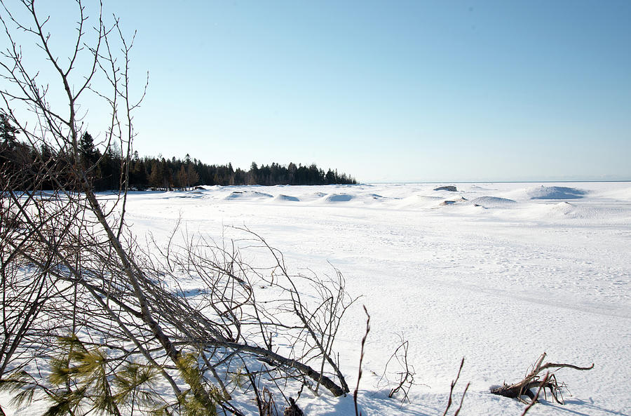 Icy Lake Michigan Photograph