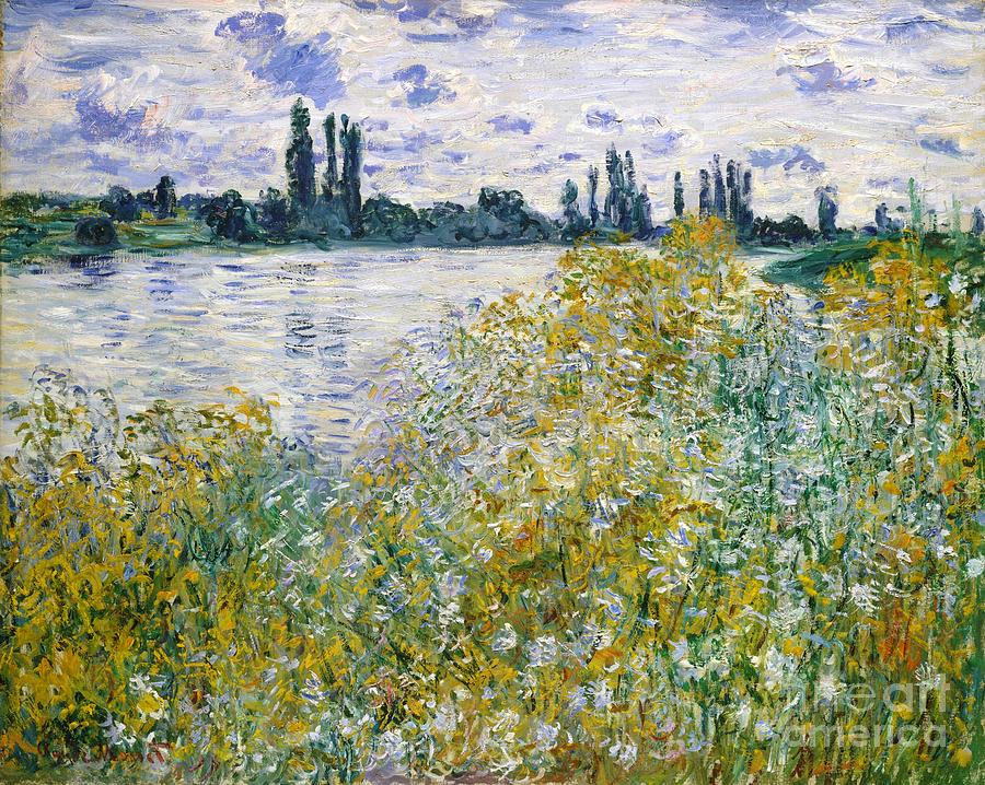 Claude Monet Painting - Ile aux Fleurs near Vetheuil #1 by Claude Monet