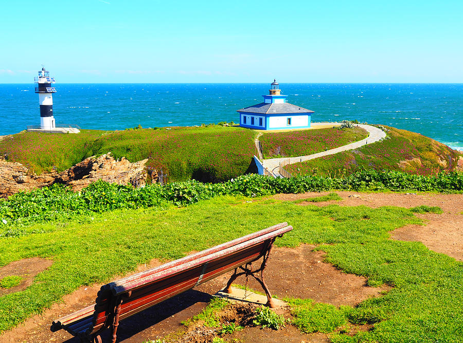 Illa Pancha lighthouse in Ribadeo, Lugo, Galicia - Spain #1 Photograph ...