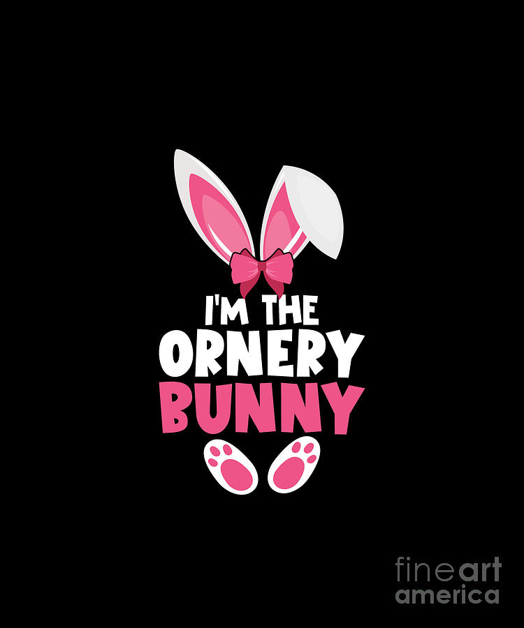 I'm The Ornery Bunny Easter Digital Art by Bui Chinh - Fine Art America