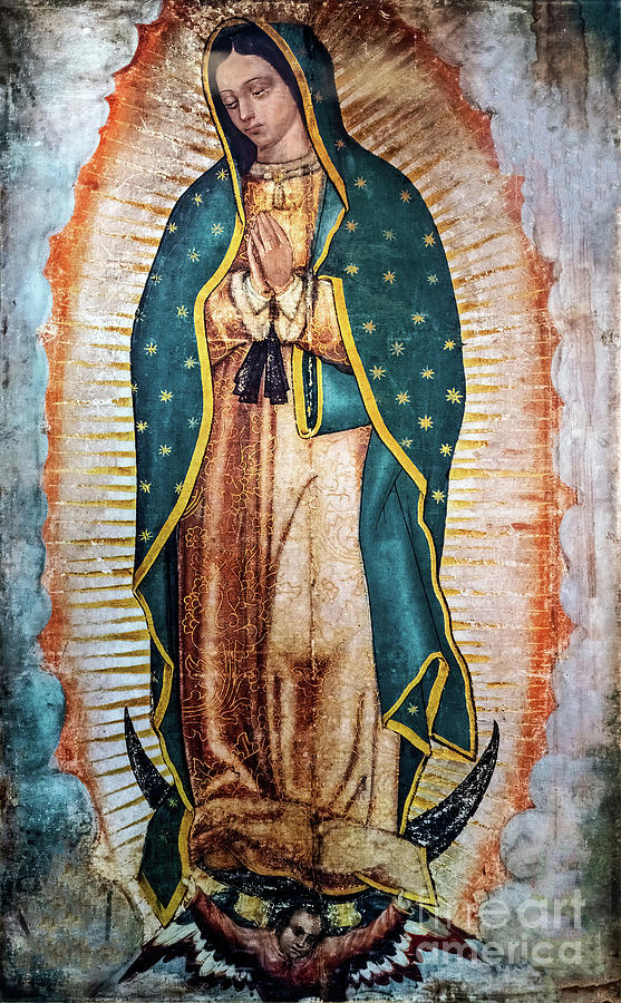 Image of our lady of guadalupe is located in the new basilica, Mexico #1 Photograph by Marek Poplawski