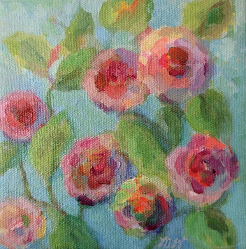 Impressionist Floral #2 Painting by Mary Wolf