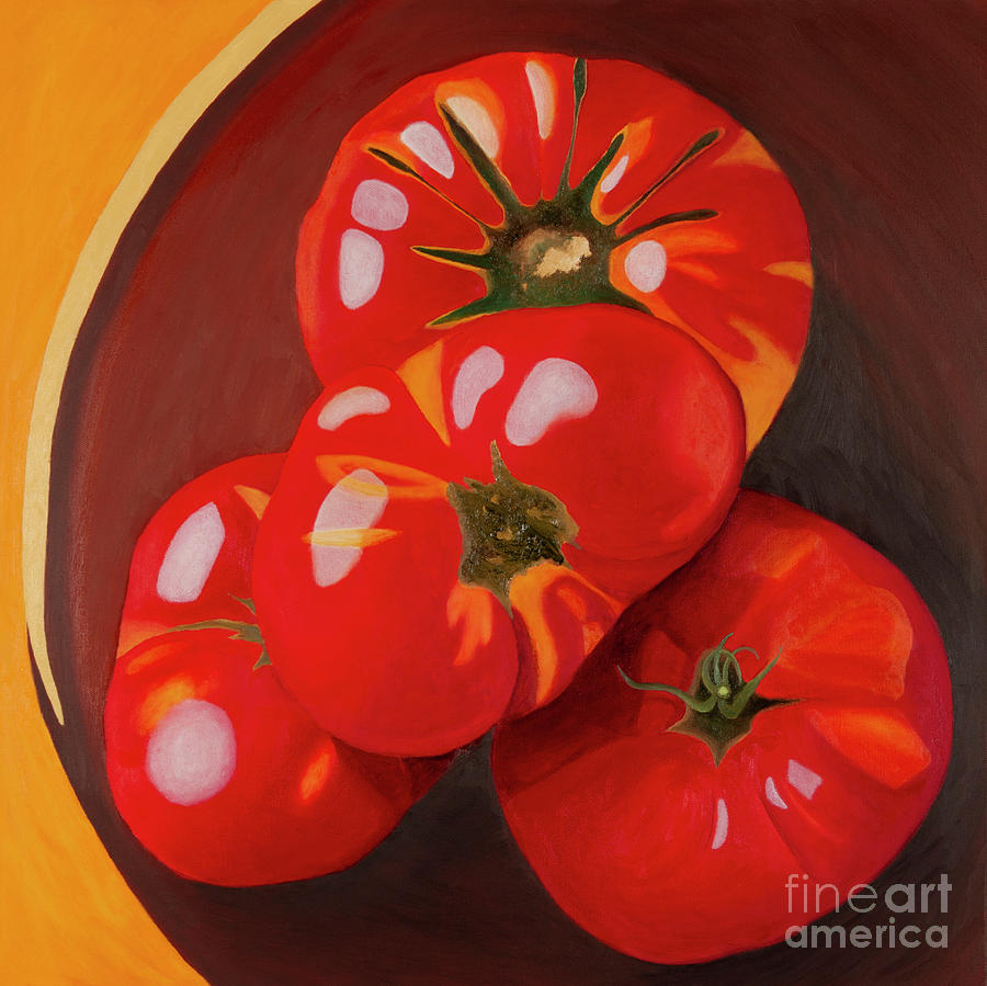 In Search of the Perfect Tomato #1 Painting by Garry McMichael