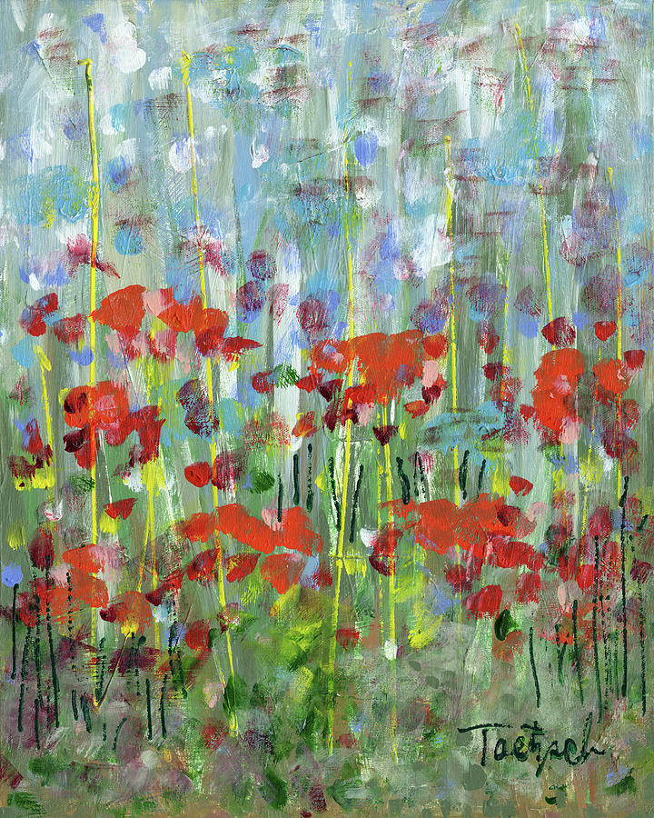 In The Garden #1 Painting by Lynne Taetzsch