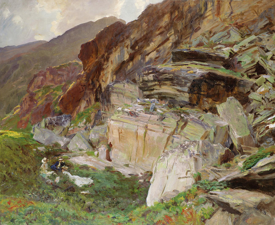 John Singer Sargent Painting - In the Simplon Valley #1 by John Singer Sargent
