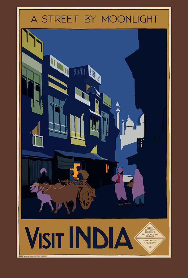 indian tourism poster drawing