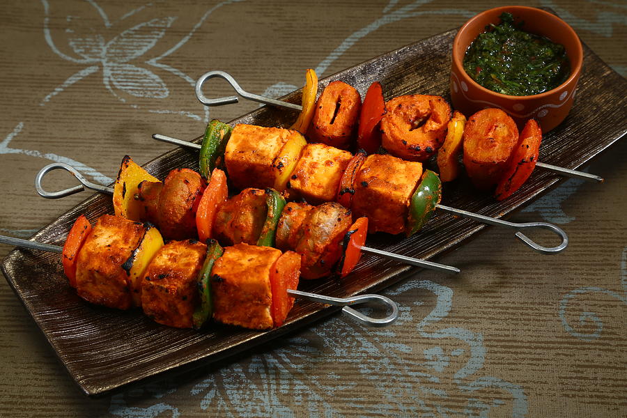 Indian Cottage Cheese or Paneer Tikka, Indian Dish Photograph by Mukesh ...