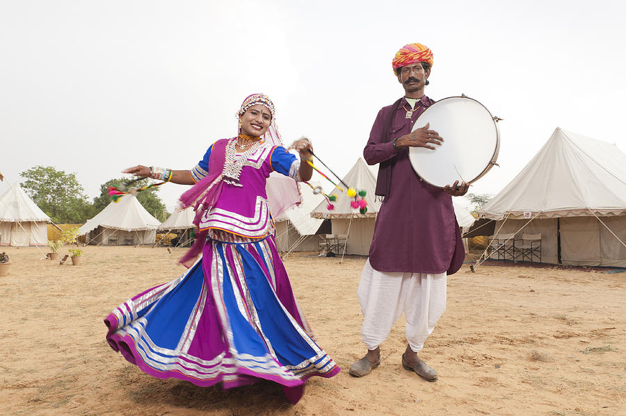 Indian Folk Dancer and Musician #1 Photograph by JohnnyGreig