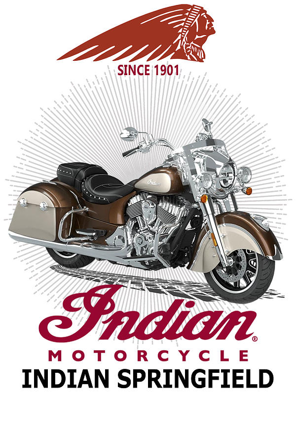 Indian Motorcycle Springfield Digital Art by Ramkumar GR - Fine Art America