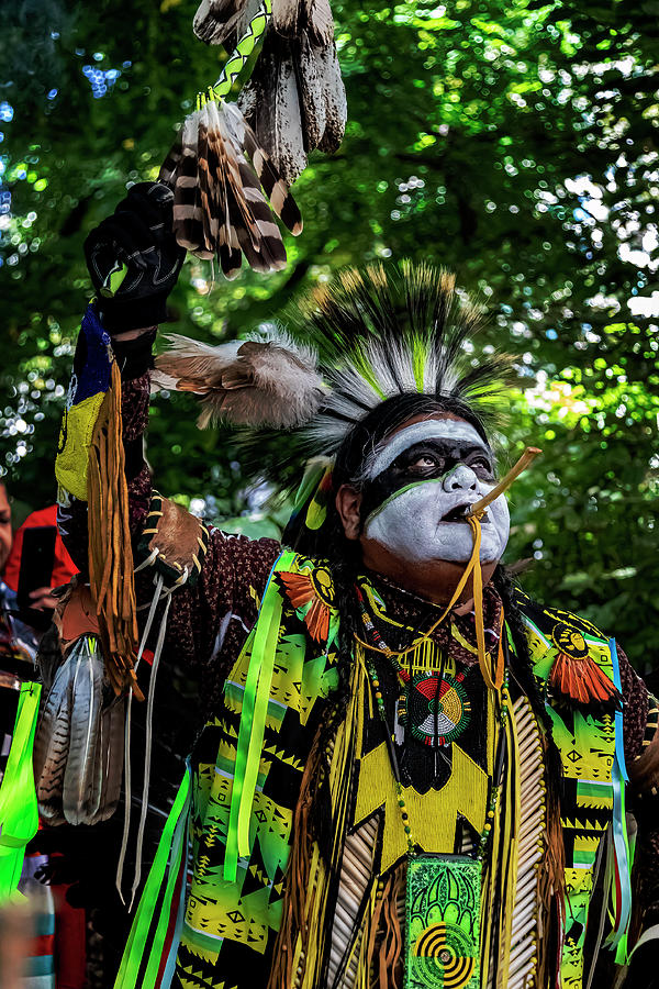 Indigenous Peoples of the Americas Parade New York City 2022 #1 Photograph by Robert Ullmann