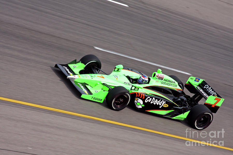 Danica Patrick Indy 500 Car Racing, Iowa Corn 250 - 2011 Indycar Photograph by Pete Klinger