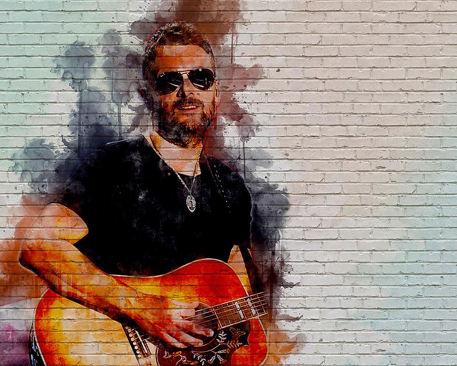 Ink Eric Church Wall Art Digital Art by Streich Roslyn | Pixels