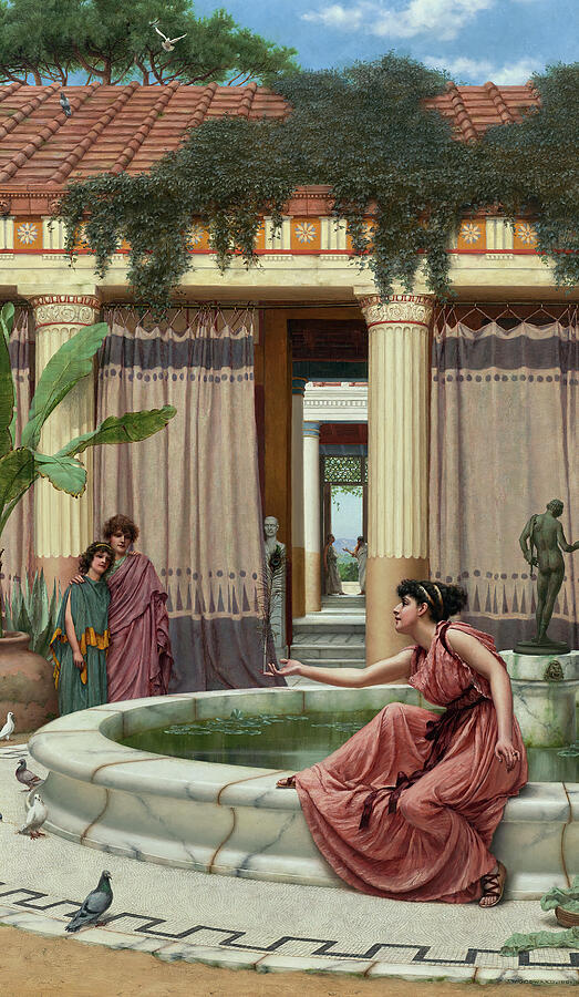 Innocent Amusements, from 1891 Painting by John William Godward