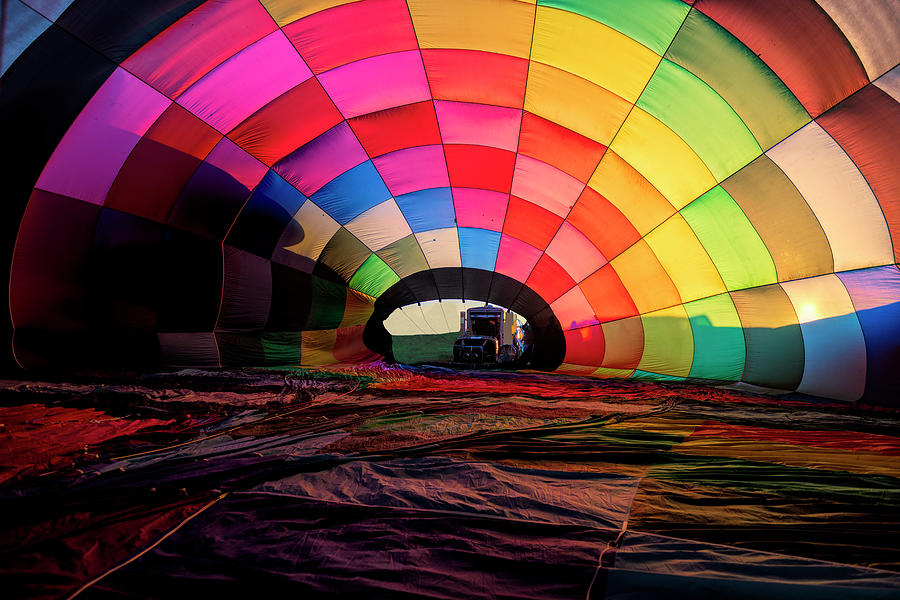 Inside hot air balloon #1 Photograph by Dan Friend