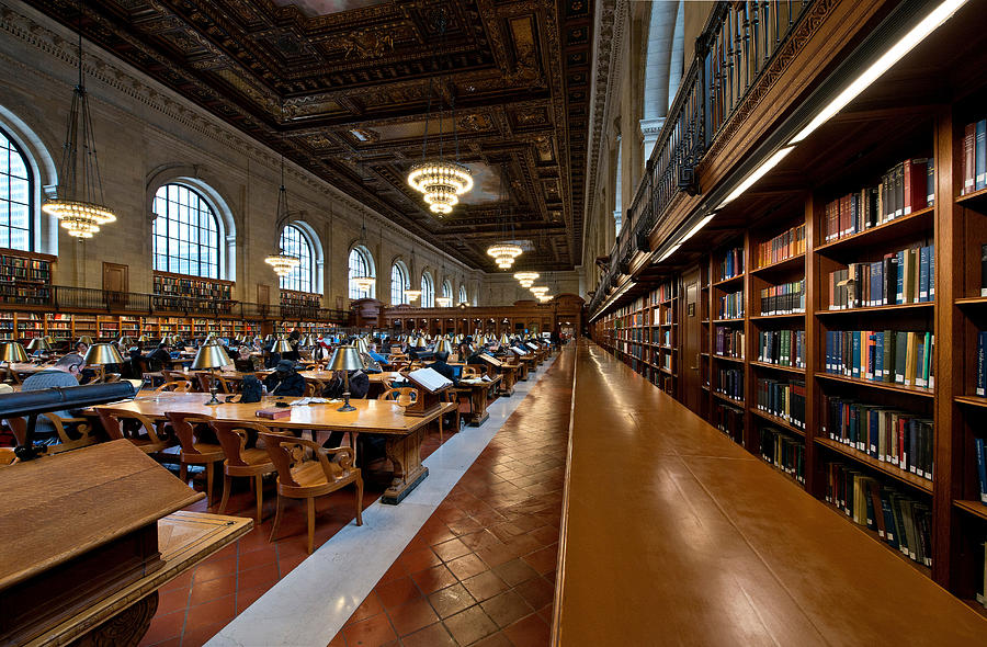 Interior of New York Public Library, Manhattan, New York City, USA #1 Photograph by Cultura RM Exclusive/Ben Pipe Photography