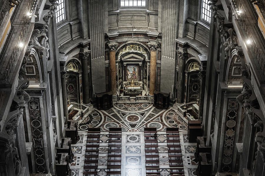 Interior of St. Peters Basilica #1 Photograph by Fabiano Di Paolo