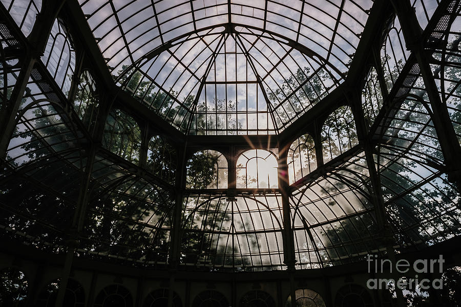 Interior of the Crystal Palace in Madrid, a must for tourists. #1 Photograph by Joaquin Corbalan