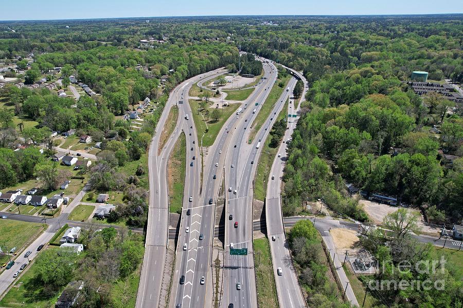 Interstate 85 split Photograph by Ben Schumin - Fine Art America